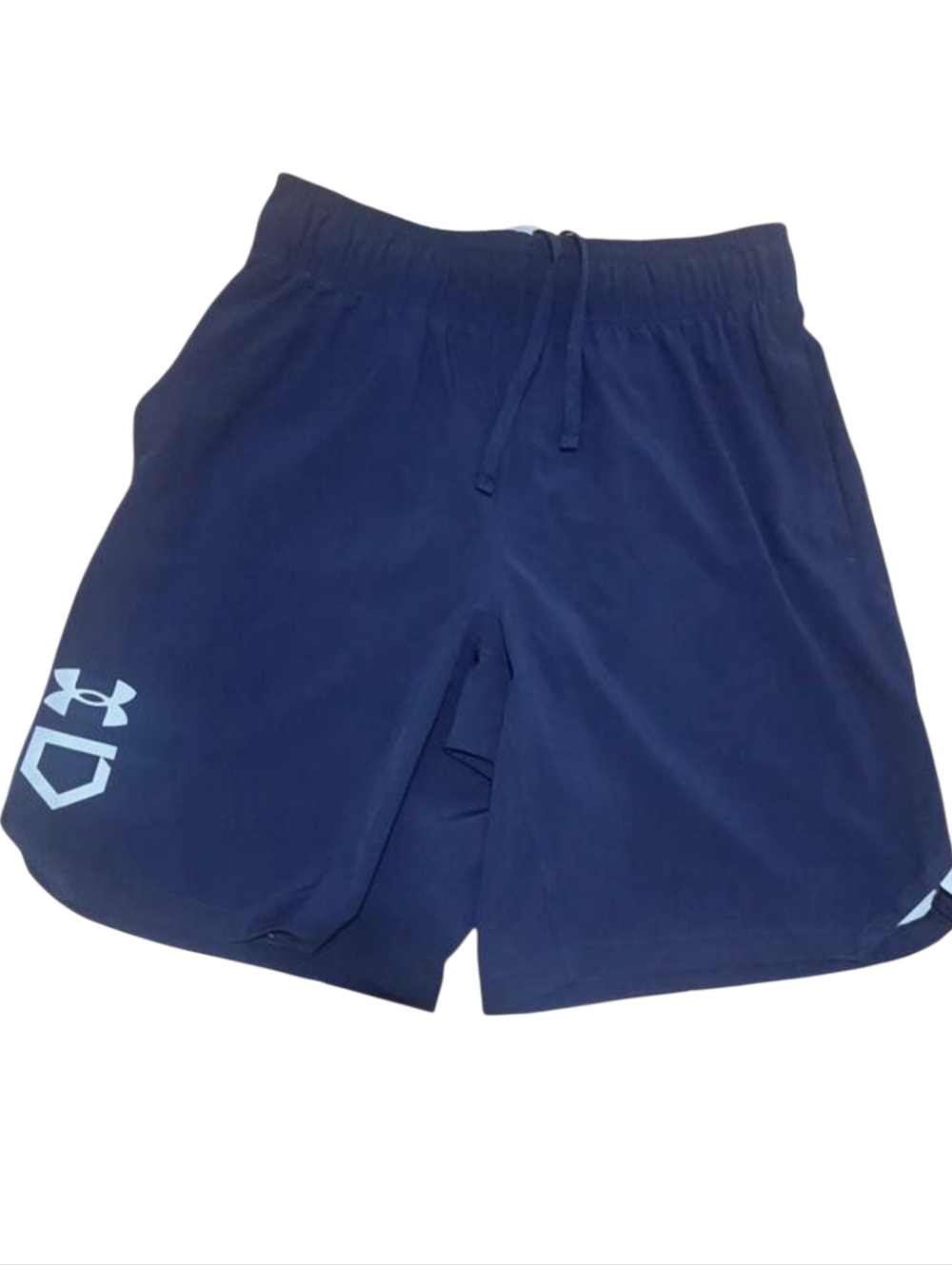 Under Armour Yard Baseball Shorts Men's sz M, NWT elastic Waist Navy Blue & Gray